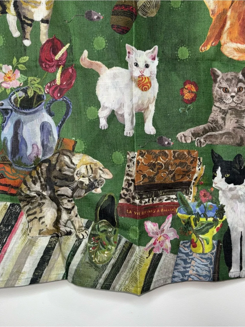 Nathalie Lete The Cats Linen Tea Towel Avenida Home 27
